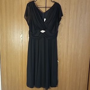 Elegant black evening dress